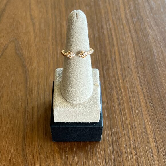 DAVID YURMAN 18K ROSE GOLD & DIAMOND RENAISSANCE BAND RING - Picture 15 of 16